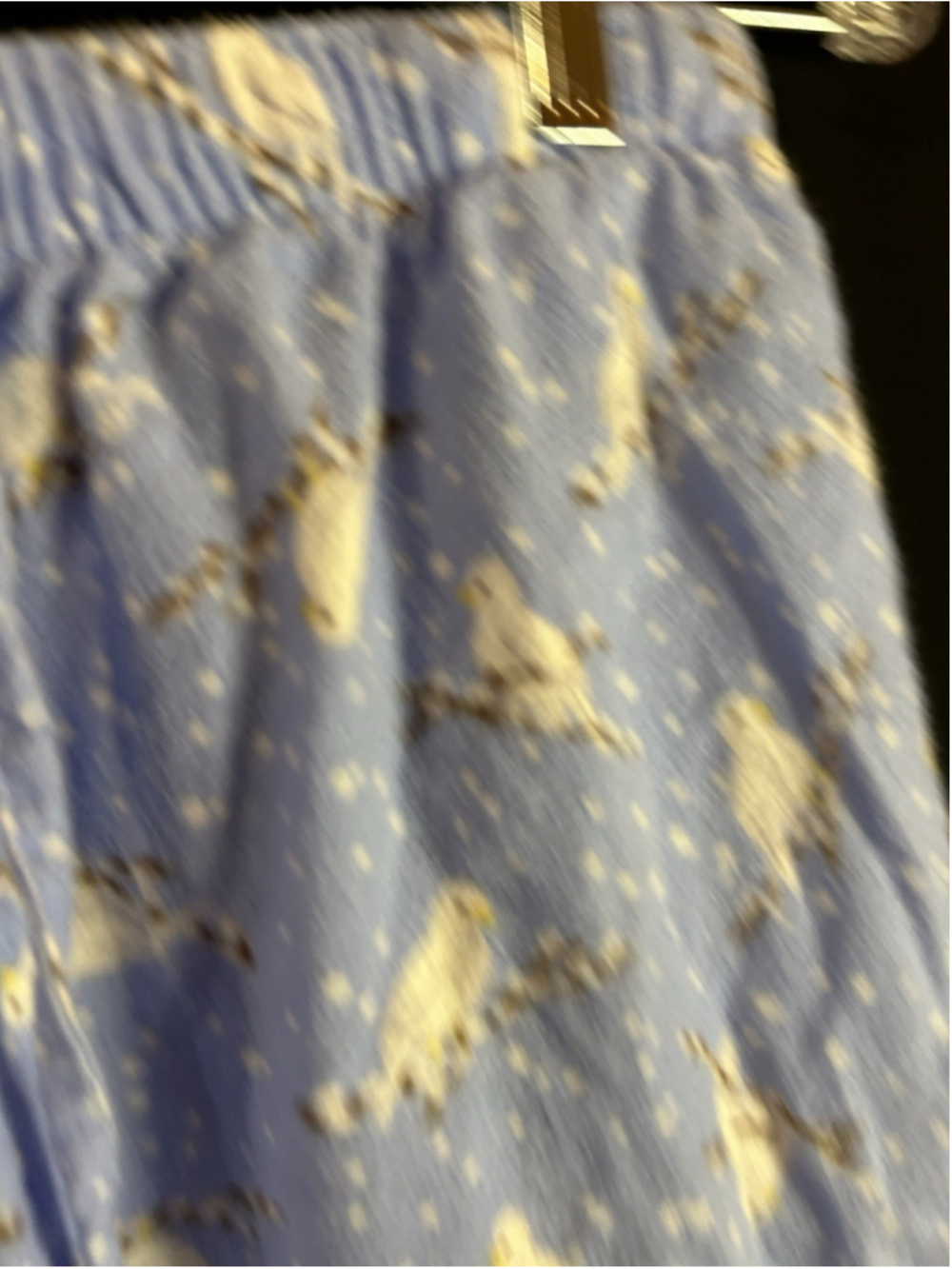 Lanz Salzburg Pajamas Cottagecore Serene Dove Flannel Blue White 2 Pc XS Size 4 - Picture 12 of 15